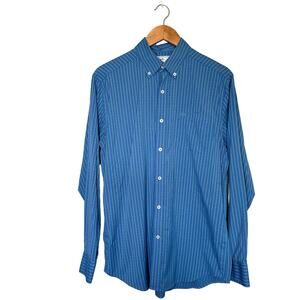 Southern Tide Intercoastal Plaid Long Sleeve Button Down Dress Shirt Blue Medium